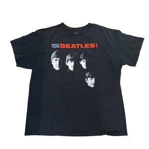 The Beatles Black and Red Graphic Tee